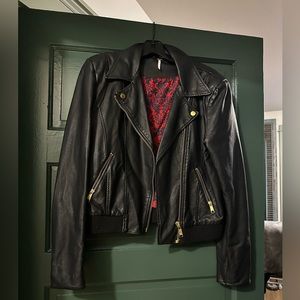 Free People faux leather jacket